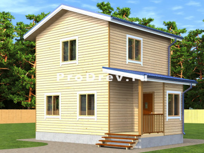 Дом из бруса 6х8 "Фрост"