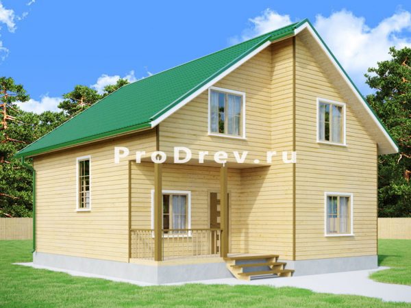 Мансарда проект 9х10 м