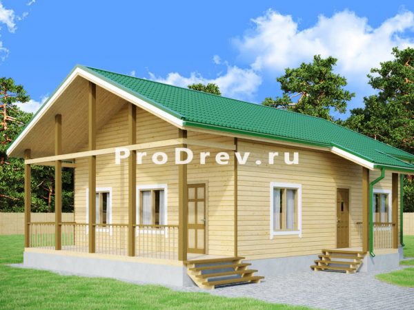 Полутораэтажный проект 8х10 м