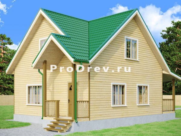 Мансарда проект 8х8 м