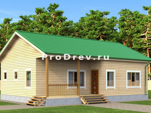 Полутораэтажный проект 8х12 м