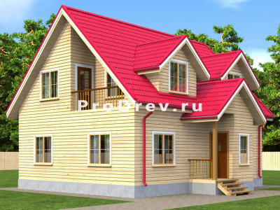 Дом из бруса 8х10 "Корнелия"