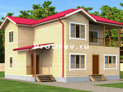 Загородный каркасный дом 10 на 11 "Вегард"