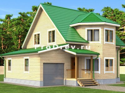 Дом из бруса 8х11 "Стефан"