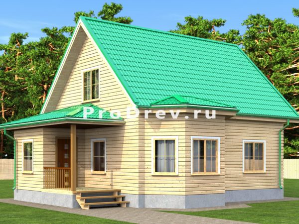 Мансарда проект 7х10 м