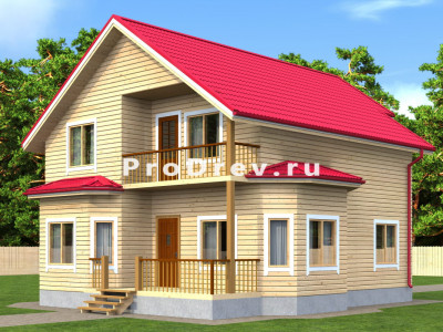 Дом из бруса 9х11 "Мрамор"