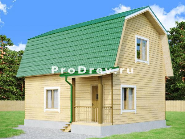 Мансарда проект 7х8 м