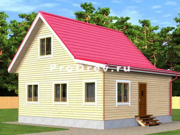 Двухэтажный проект 8х8 м