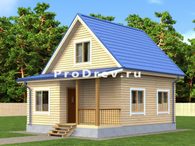 Каркасный дом 6 на 6 с верандой "Ингвар"