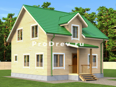 Дом из бруса 8х9 "Флагман"