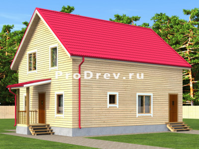 Каркасный дом 7х10 для проживания "Стейн"