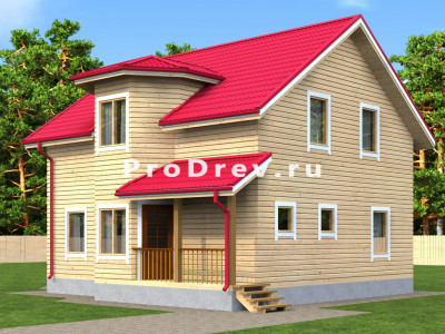 Дом из бруса 8х11 "Снор"