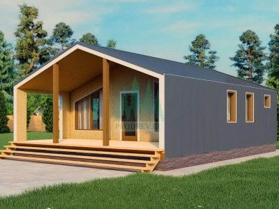 Одноэтажный barnhouse 7 на 10