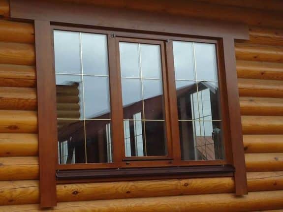 Установка ПВХ окон в деревянном доме