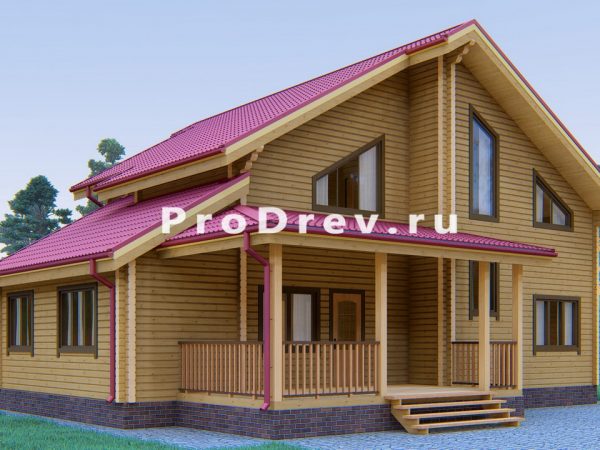 Полутораэтажный проект 10х13 м