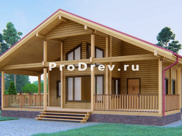 Полутораэтажный проект 10х11 м