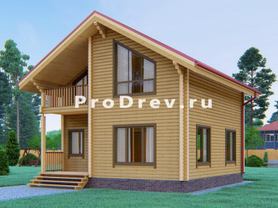 Дом из клееного бруса 7х7