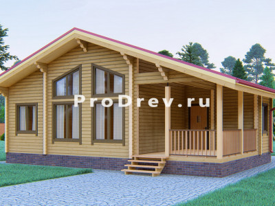 Дом из клееного бруса 10х10