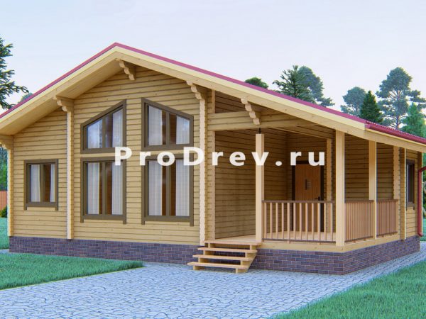 Полутораэтажный проект 10х10 м