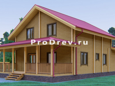 Дом из клееного бруса 9х13