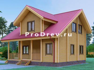 Дом из клееного бруса 8х9