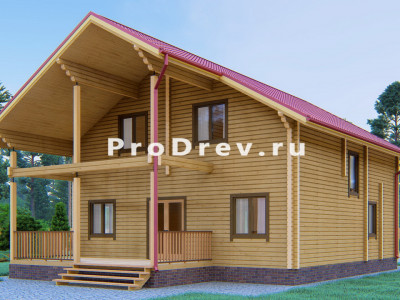 Дом из клееного бруса 9х14
