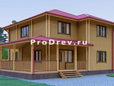 Дом из клееного бруса 10х15