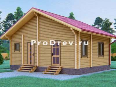 Дом из клееного бруса 6х8