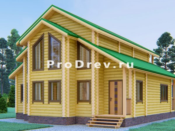 Двухэтажный проект 10х11 м