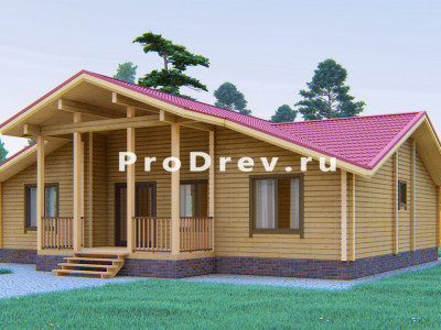 Дом из клееного бруса 9х13