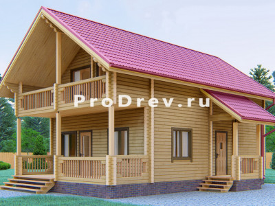 Дом из клееного бруса 7х11