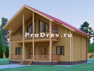 Дом из клееного бруса 12х12