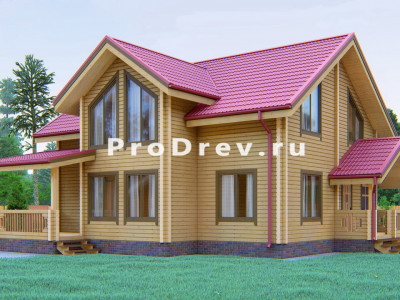 Дом из клееного бруса 11х12