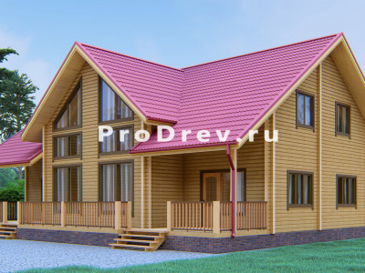 Дом из клееного бруса 10х15