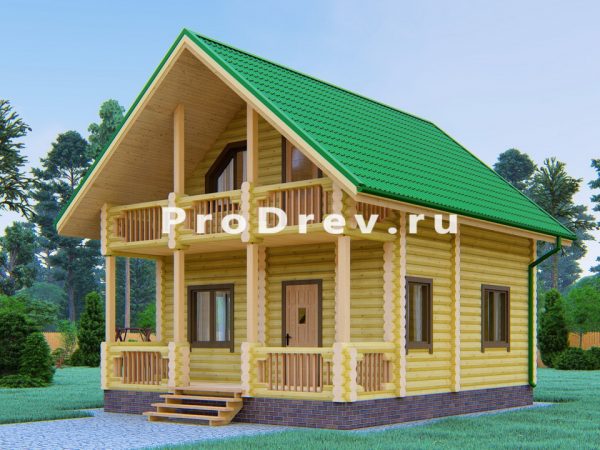 Полутораэтажный проект 6х7 м