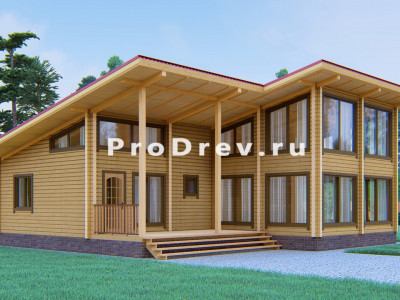 Дом из клееного бруса 11х12