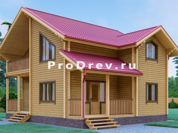 Полутораэтажный проект 8х9 м