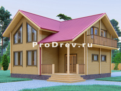 Дом из клееного бруса 9х9