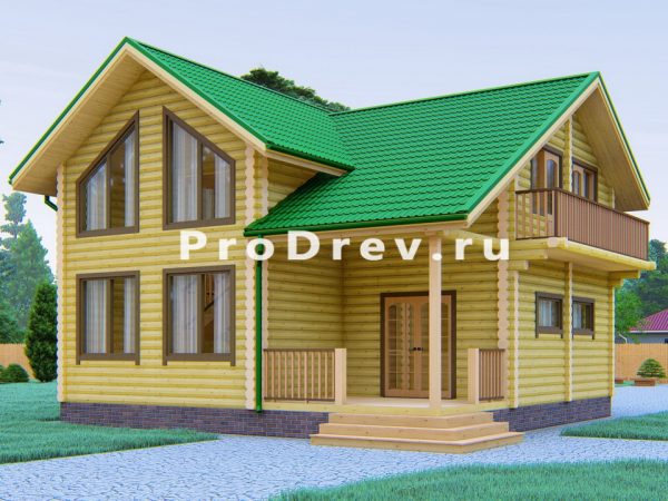 Полутораэтажный проект 9х9 м