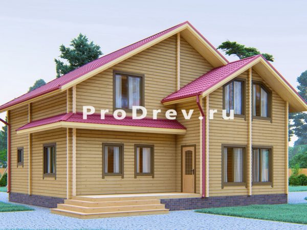 Полутораэтажный проект 9х10 м