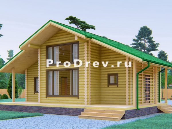 Полутораэтажный проект 10х11 м