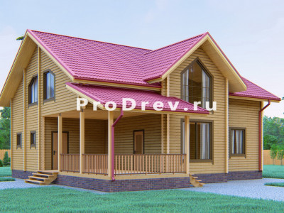Дом из клееного бруса 12х12