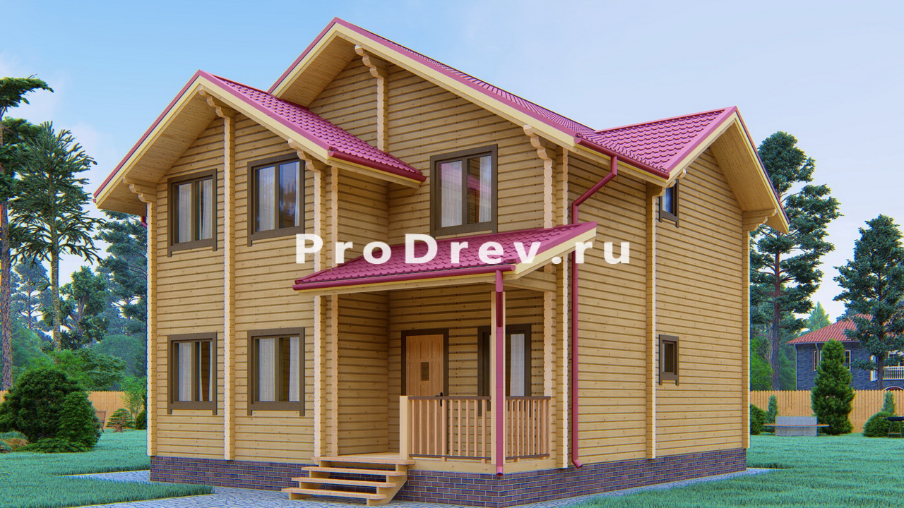 Дом из клееного бруса 9х9 (КБ-4)