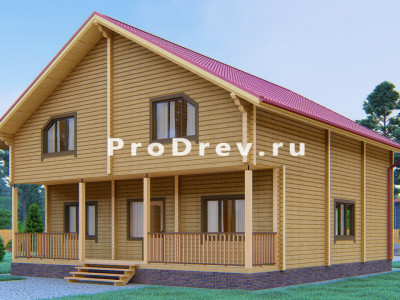 Дом из клееного бруса 10х12