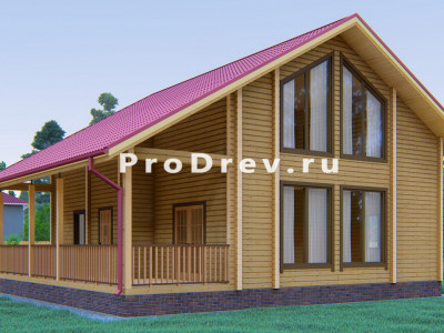Дом из клееного бруса 8х9