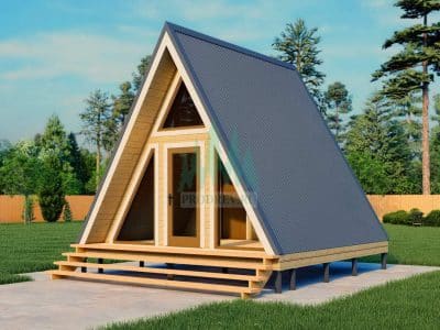 Каркасный треугольный дом 5 на 5